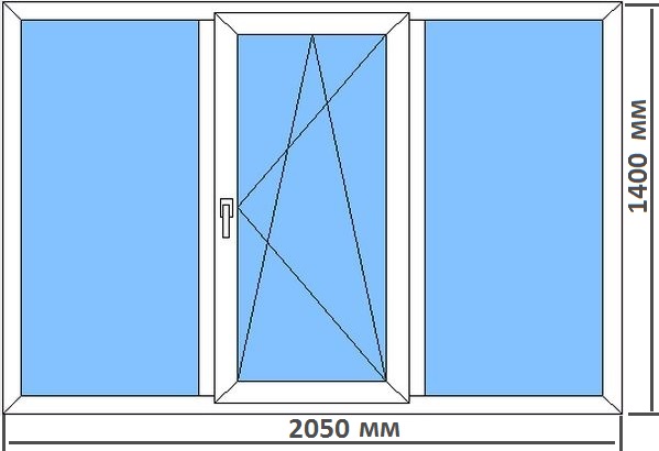 Стандартные размеры пластиковых окон в типовых домах Бронницы